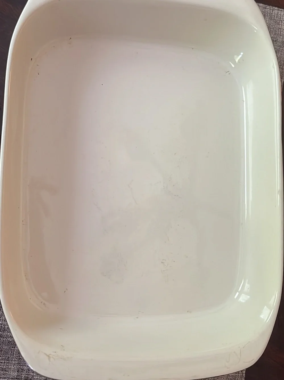 Glossy Olive Green Rectangular baking dish